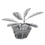 Metal Earth Maqueta 3D Metal Sago Palm Tree - Kit de Construcción en Acero Inoxidable, Montaje Sin Pegamento Ni Soldadura, Nivel Fácil, Modelo para Armar Fascinations