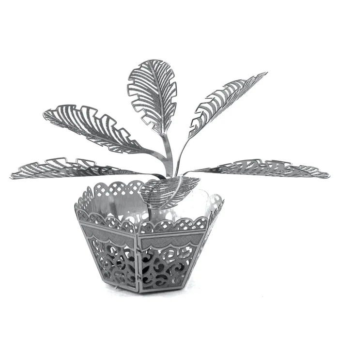 Metal Earth Maqueta 3D Metal Sago Palm Tree - Kit de Construcción en Acero Inoxidable, Montaje Sin Pegamento Ni Soldadura, Nivel Fácil, Modelo para Armar Fascinations