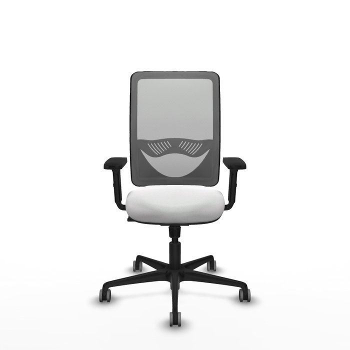 PIQUERAS Y CRESPO Silla de oficina Zulema con mecanismo Sincro, Blanco y Gris PIQUERAS Y CRESPO Silla de oficina Zulema con mecanismo Sincro, Blanco y Gris