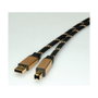 ROLINE Gold USB 2.0 Cable Tipo A-B 4,5m Negro, Oro