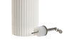 DKD Home Decor Aceitera de Porcelana y Acero Inoxidable 350ml Blanco