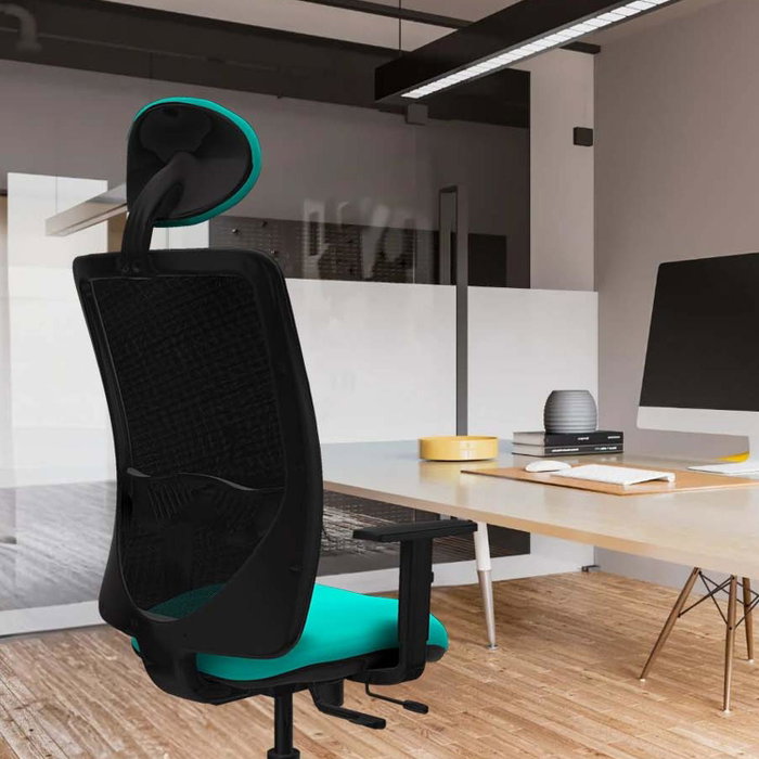 PIQUERAS Y CRESPO Silla de oficina Zulema Granate y Blanco PIQUERAS Y CRESPO Silla de oficina Zulema Granate y Blanco
