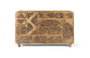 Giner y Colomer Aparador en Madera Maciza de Mango con Detalles a Mano, 148 cm, Diseño Contemporáneo con Cajones y Decoración Tribal