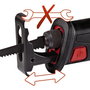 Einhell TE-AP 18 Li PXC Solo Sierra de sable a batería, Negro, Rojo, 2,2 cm altura de golpe, 10 cm profundidad corte madera