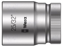 WERA Zyklop Vaso de 6 ángulos 37mm con entrada de 1/2 pulgada