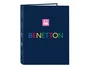 Safta Carpeta Folio Benetton Damero 4 Anillas Mixtas