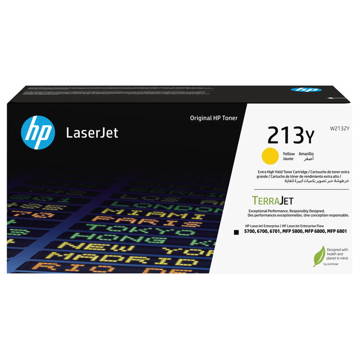 HP 213Y Amarillo Cartucho de Tóner Original de Alta Capacidad