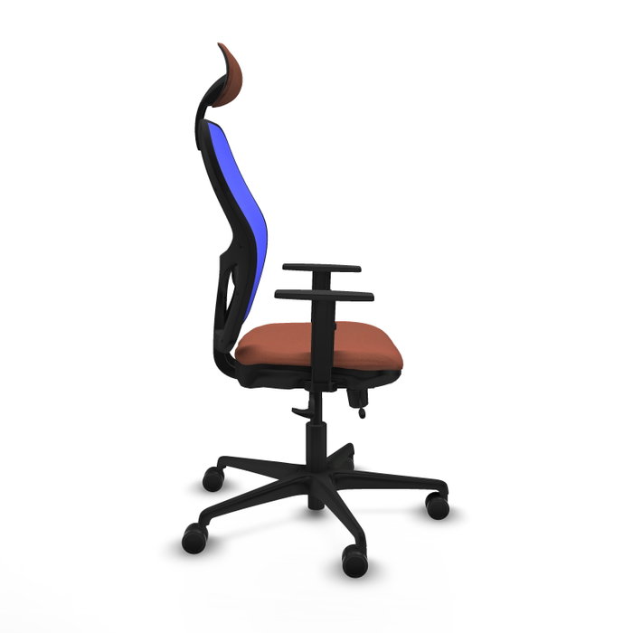 PIQUERAS Y CRESPO Silla de oficina Jorquera Marrón y Azul