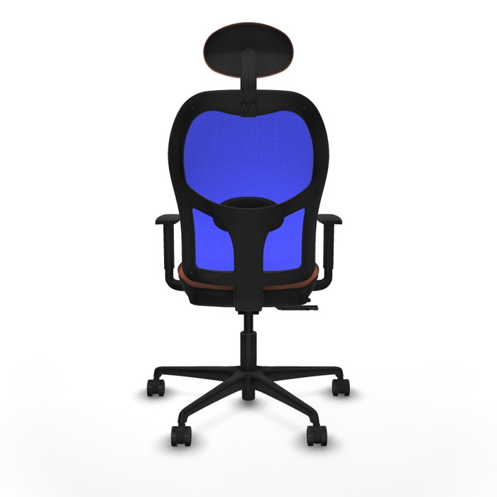 PIQUERAS Y CRESPO Silla de oficina Jorquera Marrón y Azul