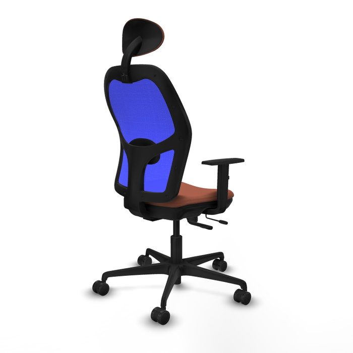PIQUERAS Y CRESPO Silla de oficina Jorquera Marrón y Azul