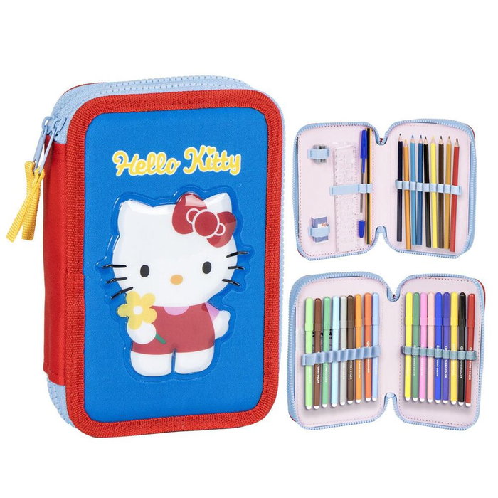 Cerdá Plumier Hello Kitty con Accesorios Azul Cerdá Plumier Hello Kitty con Accesorios Azul