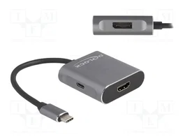 DeLOCK Divisor USB Type-C™ a 1 x HDMI + 2 x DisplayPort MST con USB PD 100W