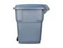 Q-connect Papelera Contenedor con Tapa y Pedal, 30 Litros, Gris, 395x395x420 mm