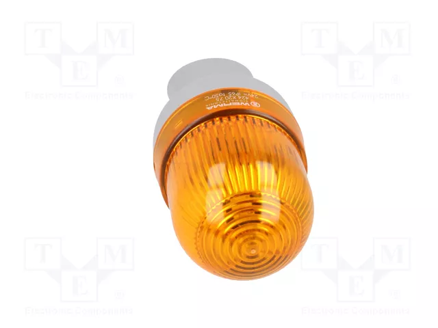 WERMA Señalizador Luminoso y Sonoro Naranja 24V AC/DC