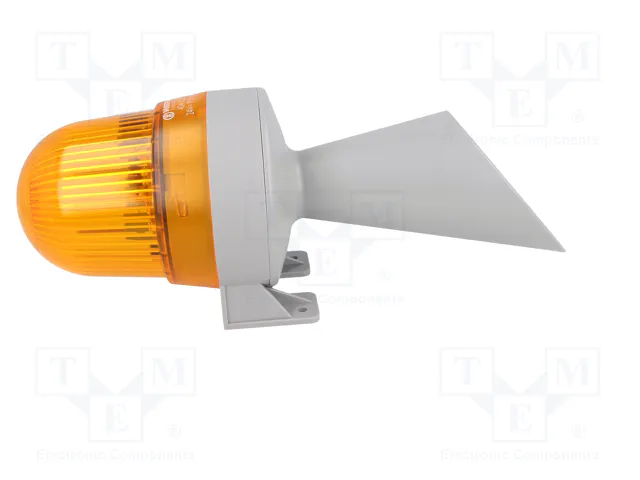 WERMA Señalizador Luminoso y Sonoro Naranja 24V AC/DC