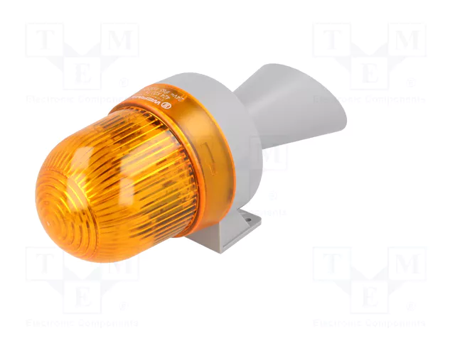WERMA Señalizador Luminoso y Sonoro Naranja 24V AC/DC