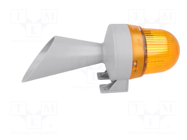 WERMA Señalizador Luminoso y Sonoro Naranja 24V AC/DC