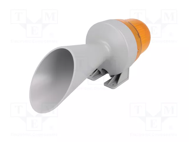 WERMA Señalizador Luminoso y Sonoro Naranja 24V AC/DC