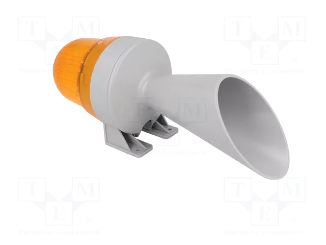 WERMA Señalizador Luminoso y Sonoro Naranja 24V AC/DC