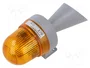 WERMA Señalizador Luminoso y Sonoro Naranja 24V AC/DC