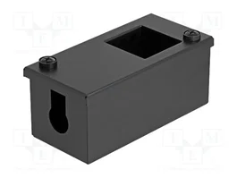 DeLOCK 81553 Caja de distribución metálica para montaje en mesa o pared, negro