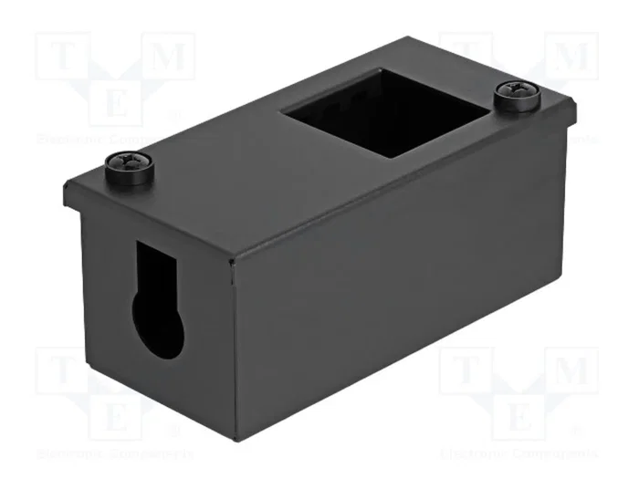 DeLOCK 81553 Caja de distribución metálica para montaje en mesa o pared, negro DeLOCK 81553 Caja de distribución metálica para montaje en mesa o pared, negro