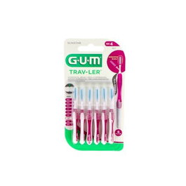 GUM Cepillo Interdental Trav-Ler 1612 1,4Mm Rosa 6 Unidades