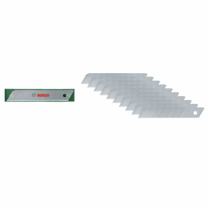Bosch Juego de 10 hojas desprendibles de 18 mm con estuche