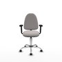 PIQUERAS Y CRESPO Silla de oficina Aýna Blanca con Brazos 2D