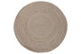 DKD Home Decor Alfombra de Lana y Yute Trenzada a Mano 120x120x1 cm