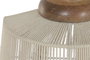 DKD Home Decor Lámpara Aplique Urban Marron Crudo Algodon Mango 18 x 55 x 34 cm