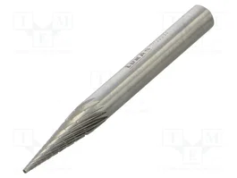 RECA Fresa de corte rápido cónica de 6mm en acero rápido HSS