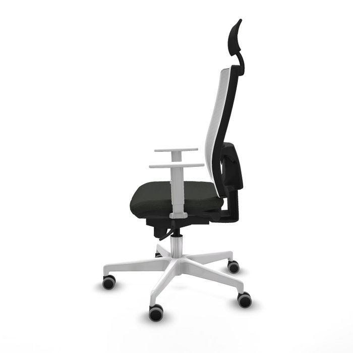 PIQUERAS Y CRESPO Silla de oficina Horna con mecanismo Sincro, Negro y Blanco PIQUERAS Y CRESPO Silla de oficina Horna con mecanismo Sincro, Negro y Blanco