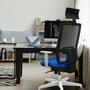 PIQUERAS Y CRESPO Silla de oficina Horna con mecanismo Sincro, Negro y Blanco