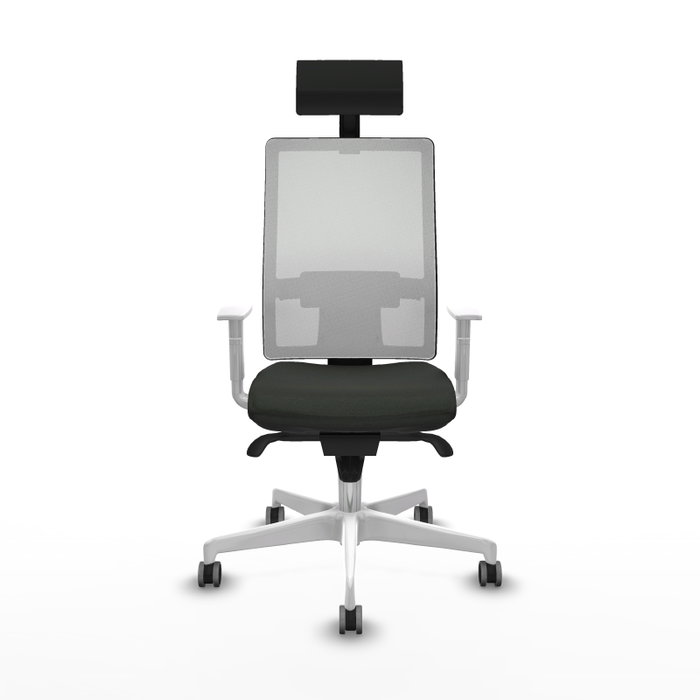 PIQUERAS Y CRESPO Silla de oficina Horna con mecanismo Sincro, Negro y Blanco PIQUERAS Y CRESPO Silla de oficina Horna con mecanismo Sincro, Negro y Blanco