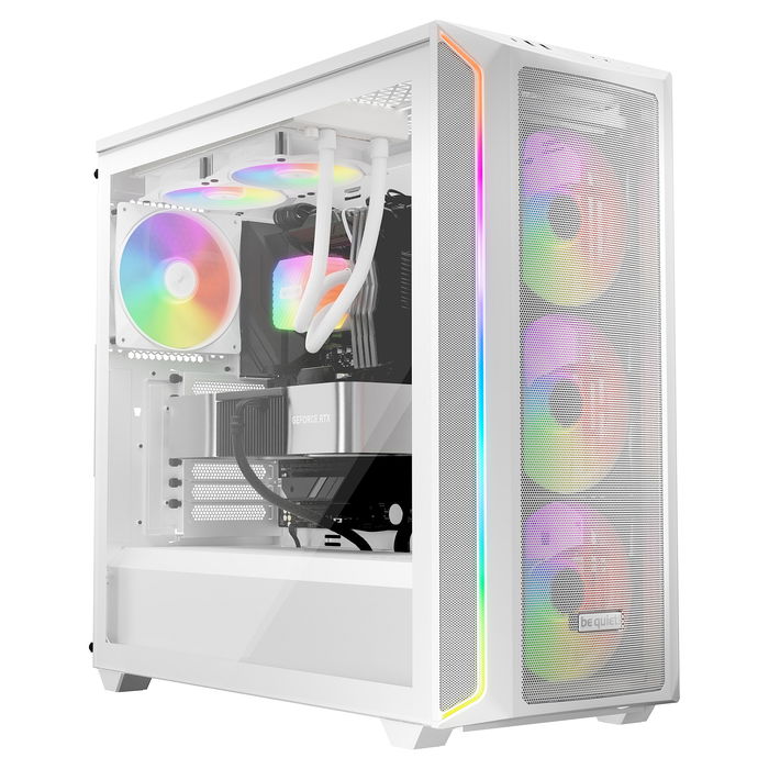 be quiet! LIGHT WINGS LX PWM White Triple-Pack Ventilador 140mm 1200 RPM con Iluminación LED para PC