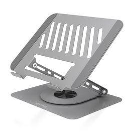 Aisens Soporte de Sobremesa XL Giratorio Gris para Portátil/Tablet 10-17