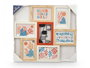 Giftdecor Portafoto Multiple para 6 Fotos 10x15 cm de Madera y Metal Natural (Set de 6)