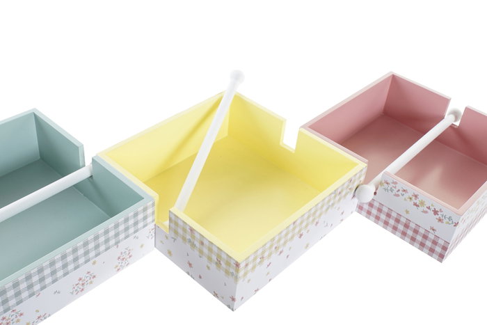 DKD Home Decor Servilleteros Vichy Sweet Surtidos