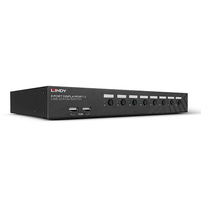 Lindy 8 Port DisplayPort 1.2, USB 2.0 y Audio KVM Switch para Múltiples PCs Lindy 8 Port DisplayPort 1.2, USB 2.0 y Audio KVM Switch para Múltiples PCs