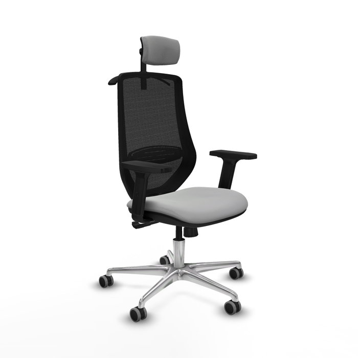 PIQUERAS Y CRESPO Silla de oficina Mardos con mecanismo Sincro, Gris claro y Negro PIQUERAS Y CRESPO Silla de oficina Mardos con mecanismo Sincro, Gris claro y Negro