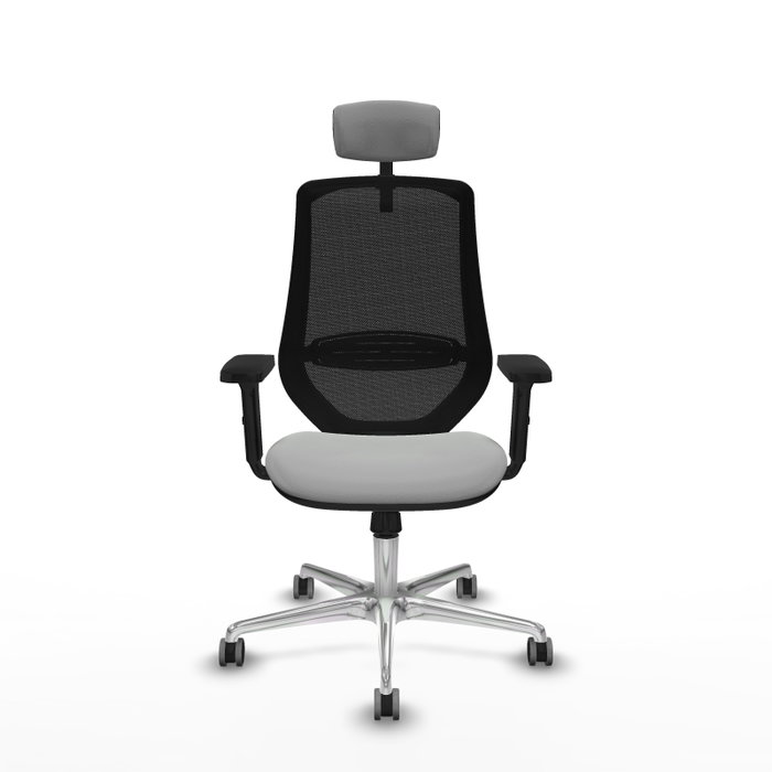 PIQUERAS Y CRESPO Silla de oficina Mardos con mecanismo Sincro, Gris claro y Negro PIQUERAS Y CRESPO Silla de oficina Mardos con mecanismo Sincro, Gris claro y Negro