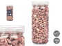 Giftdecor Bote de Piedra Decorativa 700g con Piedras de 10-20 mm, Color Rojo (Set de 12)