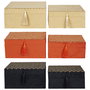 Home Deco Factory Juego 2 Cajas Decoradas Colección Mirage - 26x20 cm y 23x17 cm - Colores Surtidos