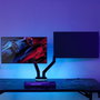 Aisens Soporte Gaming DT32TSR-297 para 2 Monitores hasta 9kg con Iluminación RGB y Brazo Giratorio Inclinable