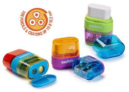 CARIOCA Pack de 12 sacapuntas Afilaborra