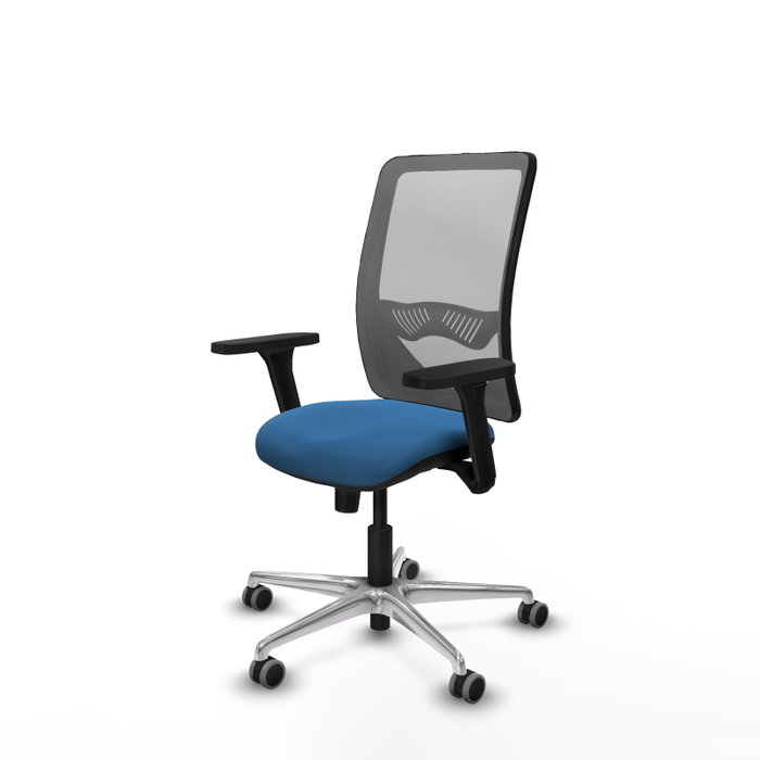 PIQUERAS Y CRESPO Silla de oficina Zulema Azul claro y Gris