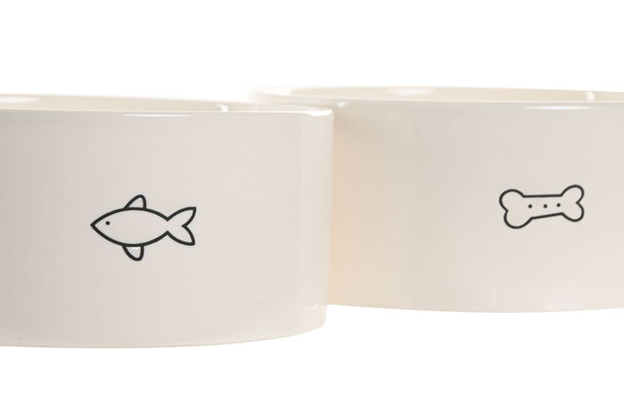 DKD Home Decor Bol Blanco Cerámica 16 x 7 x 16 cm (4 Unidades) Apto para Lavavajillas