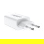 PEDEA Cargador USB-C 20W PD Rápido, 2 Puertos USB-C y USB-A, Color Blanco - Adaptador para Móvil