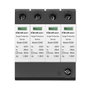 Qoltec Limitador de sobretensiones AC 4P 420V T2 C